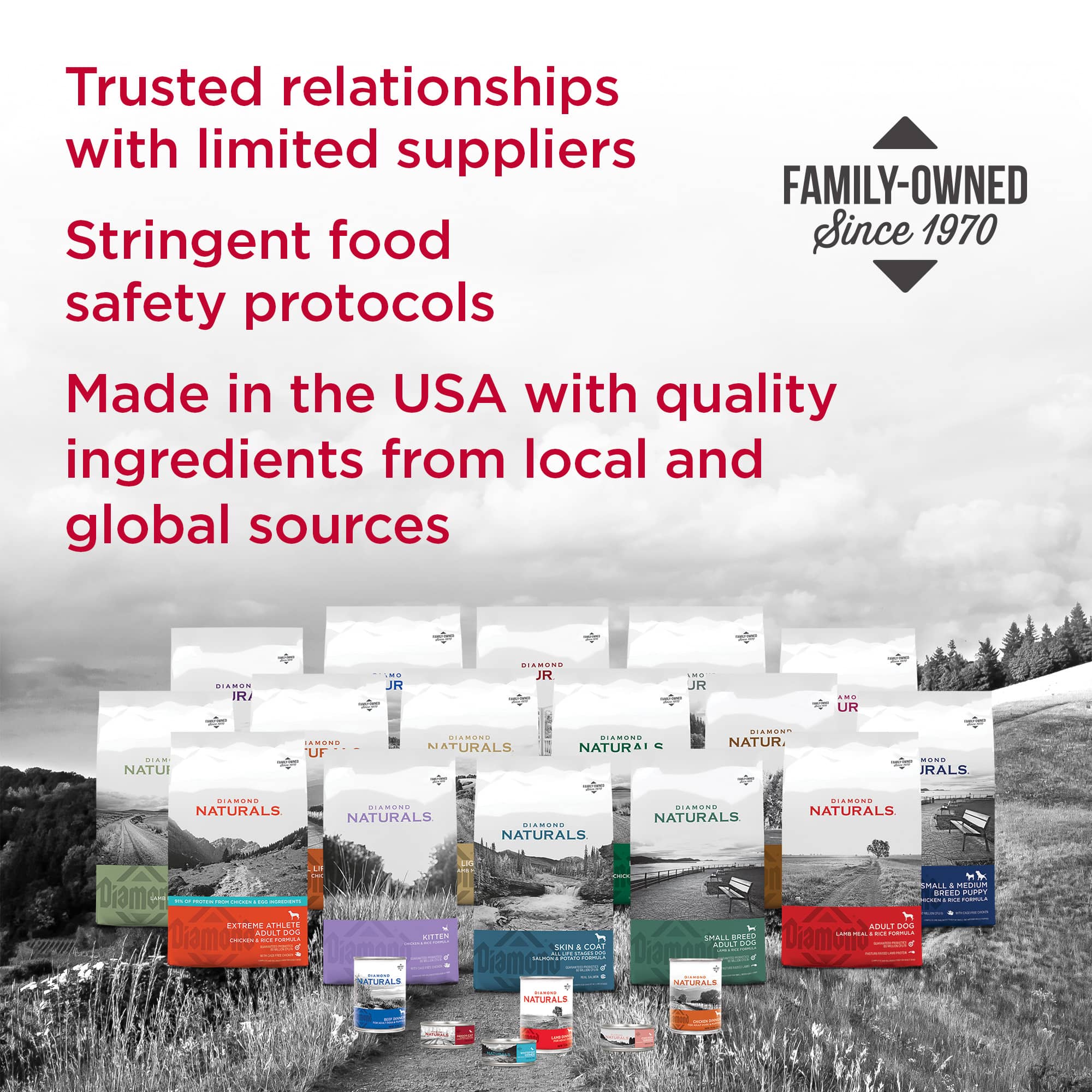 Diamond Naturals Family of Products for Dogs and Cats | Diamond Pet Foods