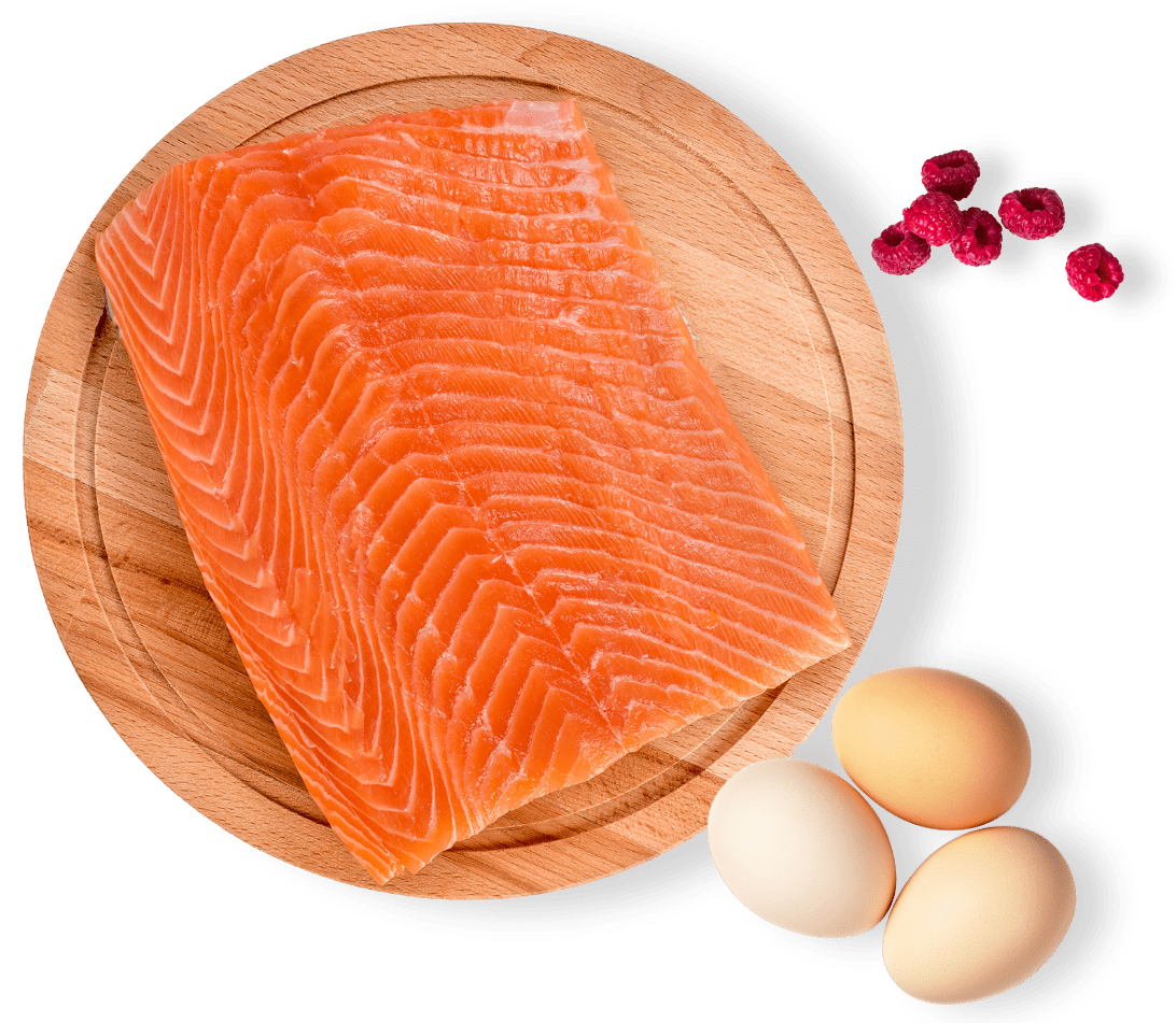 Salmon Eggs and Berries